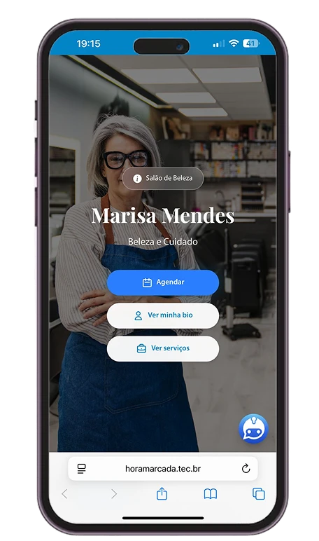 Etapa 3 - Cliente abre o Smart Site e faz agendamentos